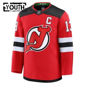 Dresovi New Jersey Devils 2024-25 Fanatics Premium Nico Hischier Domaći Crvena - Dječji
